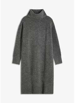 Abito in maglia con spacco, bonprix