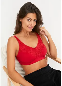 Reggiseno senza ferretto con cotone (pacco da 2), bonprix