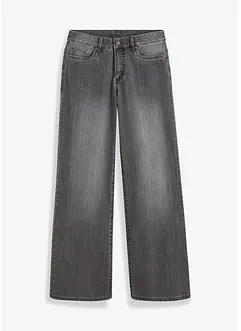 Jeans wide leg elasticizzati, vita media, bonprix