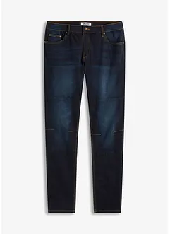 Jeans elasticizzati regular fit tapered taglio comfort, bonprix