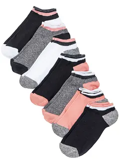 Calzini per sneakers con cotone biologico (pacco da 7 paia), bonprix