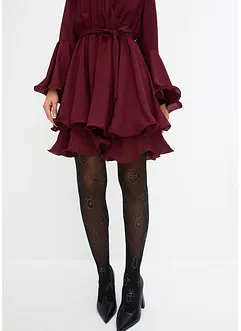 Collant con stampa natalizia glitterata, bonprix