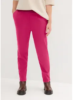 Pantaloni cropped a carota con cinta comoda, bonprix