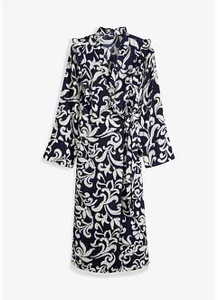 Abito midi in satin fantasia, bonprix