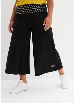 Pantaloni sportivi in maglina al polpaccio con cinta comoda, bonprix