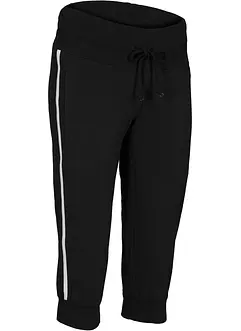 Pantaloni capri sportivi in cotone, bonprix