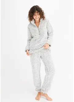 Tuta da casa in pile teddy, bonprix