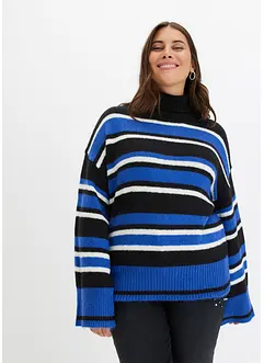 Maglione a collo alto a righe, bonprix