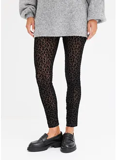 Leggings con motivo vellutato, bonprix