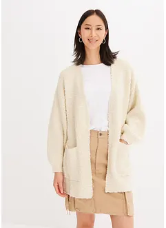 Cardigan oversize in bouclé, bonprix