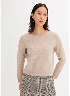 Maglione con scollo a barca, bonprix