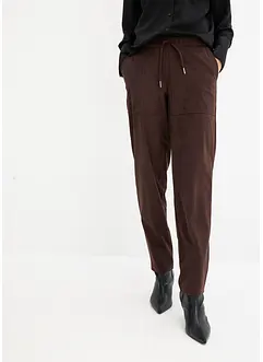 Pantaloni in similpelle scamosciata, bonprix