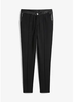 Leggings in jersey consistente con dettagli in similpelle, bonprix