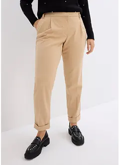 Pantaloni a sigaretta con risvolto, bonprix