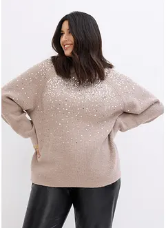 Maglione con paillettes, bonprix