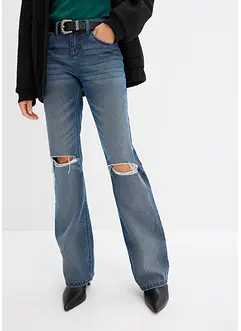 Jeans bootcut con cintura (set 2 pezzi), bonprix