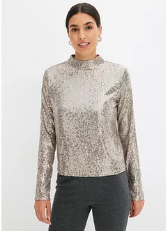Blusa con paillettes, bonprix