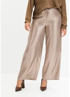 Pantaloni in satin lucido, bonprix