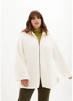 Giacca in pile teddy con spacchi laterali, bonprix