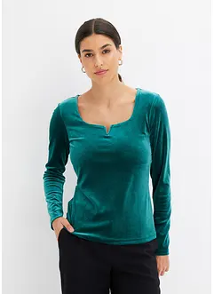 Maglia in velluto morbido, bonprix