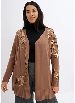 Cardigan con paillettes, bonprix