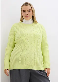 Maglione a trecce, bonprix