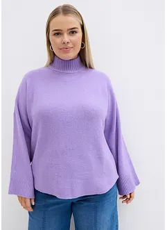 Maglione con collo dritto, bonprix