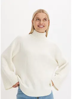 Maglione con collo dritto, bonprix