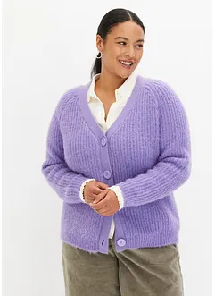 Cardigan a coste in filato grosso, bonprix