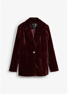 Blazer in velluto con effetto crash, bonprix