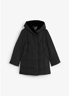 Giacca trapuntata con inserto in pelliccia sintetica, bonprix