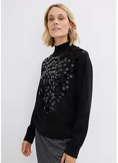 Maglione con paillettes, bonprix