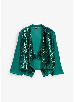 Bolero di chiffon con paillettes, bonprix