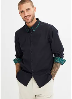 Camicia a maniche lunghe con colletto doppio, bonprix