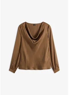 Blusa in satin fine, bonprix