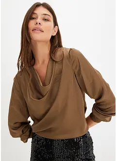 Blusa in satin fine, bonprix