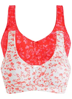Reggiseno senza ferretto con cotone biologico morbido (pacco da 2), bonprix
