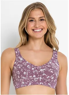 Reggiseno senza ferretto con cotone biologico morbido (pacco da 2), bonprix