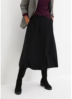 Gonna midi in misto viscosa, bonprix