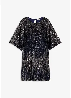 Abito oversize in paillettes, bonprix