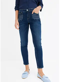 Jeans skinny, a vita media, bonprix