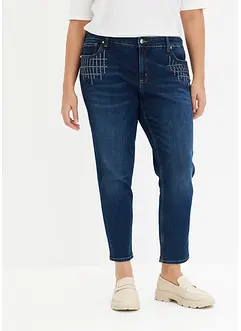 Jeans skinny, a vita media, bonprix