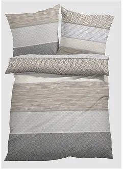 Biancheria da letto con fantasia a fasce, bonprix
