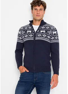 Cardigan norvegese in puro cotone delicato sulla pelle, bonprix