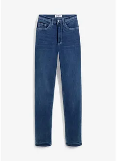 Jeans termici straight, a vita alta, bonprix