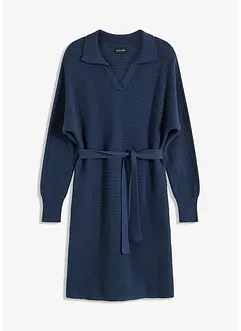 Abito in maglia con colletto polo, bonprix
