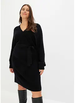 Abito in maglia con scollatura a V, bonprix