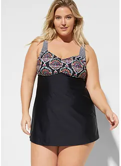 Tankini lungo con slip a vita alta (set 2 pezzi), bonprix