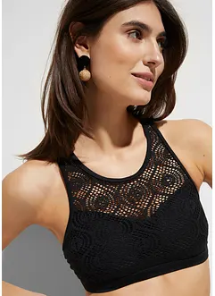 Bustier per bikini con pizzo, bonprix