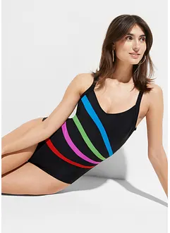 Costume intero con inserti e effetto modellante forte, bonprix